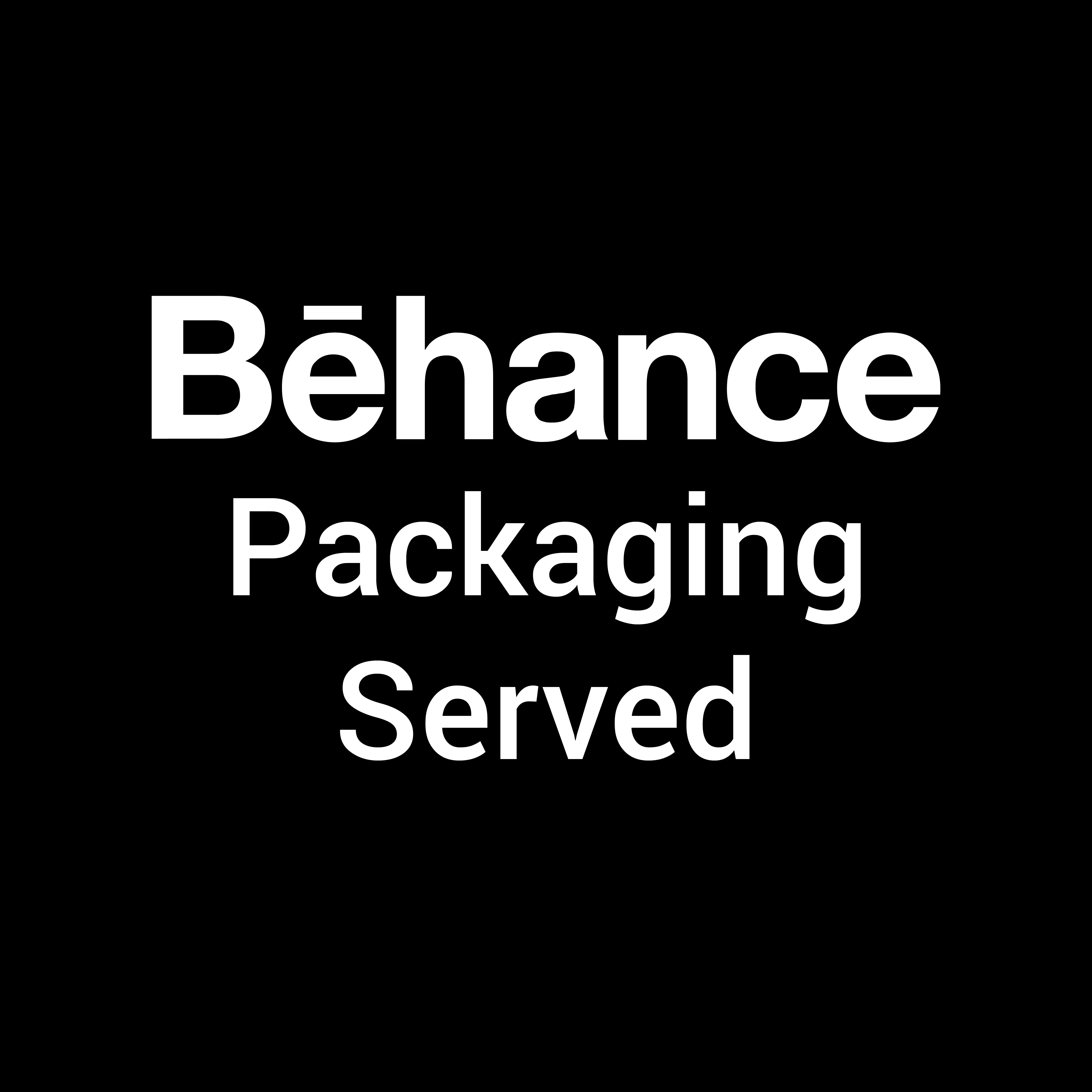 Behance Packaging Served award badge